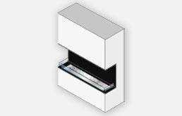 Raumteiler Elektrokamin