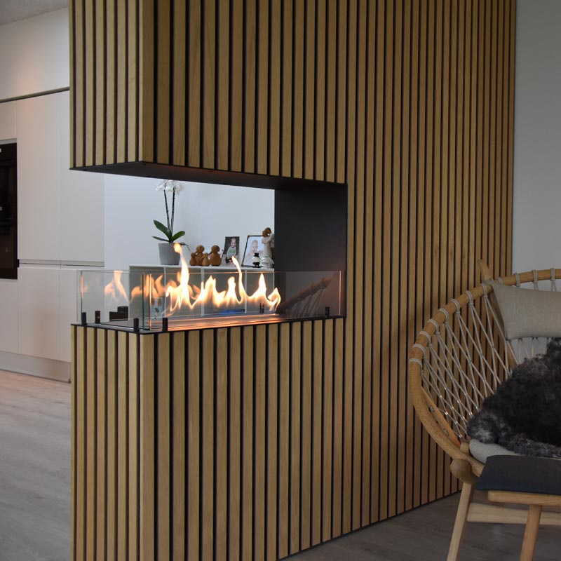 Kundenfavorit: Foco Room Divider Bio-Kamin zur Installation Kundenfavorit: Foco Room Divider