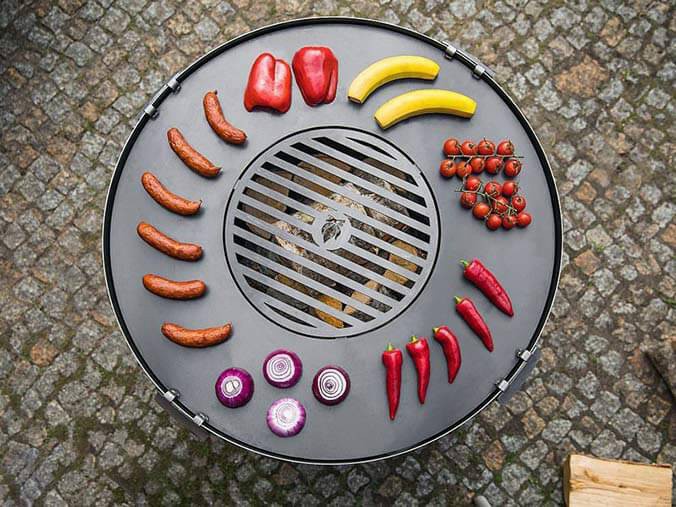 Grillen über offenem Feuer
