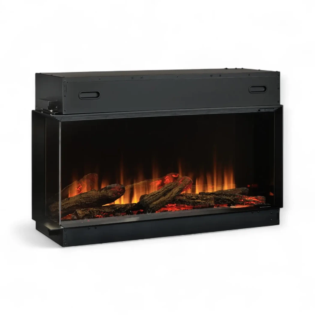 Ignite Ultra 40 | Dimplex | 3-seitiger Elektro Einbaukamin , Elektro Kamineinsatz Frontöffnung , Elektro Tunnel Einbaukamin | Schwarz
