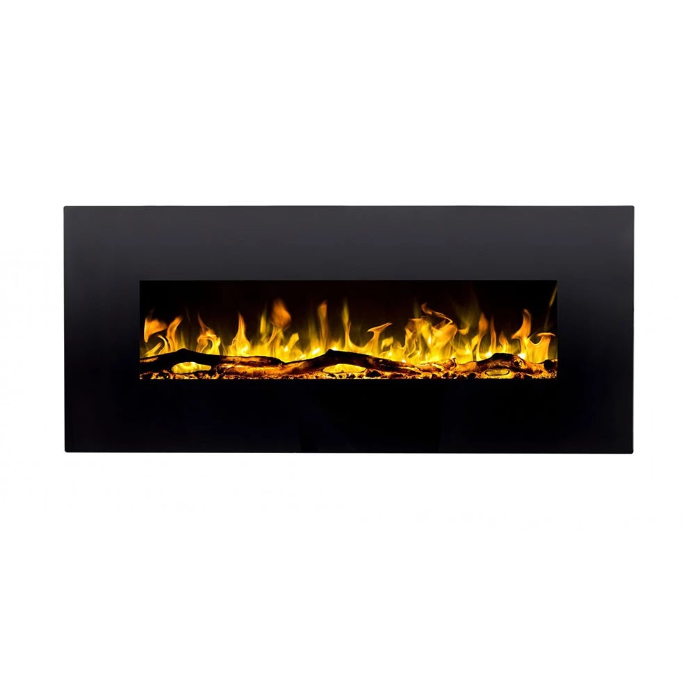 Avon schwarz Wand Elektrokamin  | Bioethanol-kamin-shop.de | Elektro Wandkamin