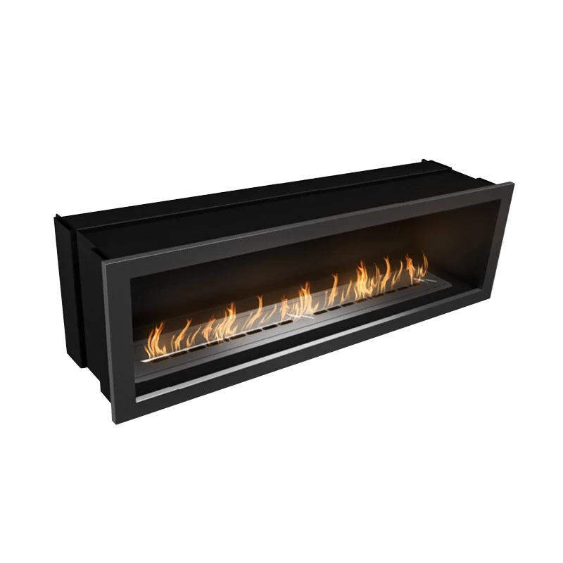 Icon Fires Slimline SFB1100 Stahl | Icon Fires | Ethanol Einbaukamin mit Frontöffnung | Stahl