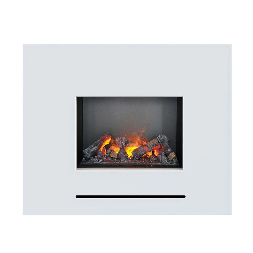 Lessing | Glow Fire | Freistehender Wasserdampf Kamin | Weiß