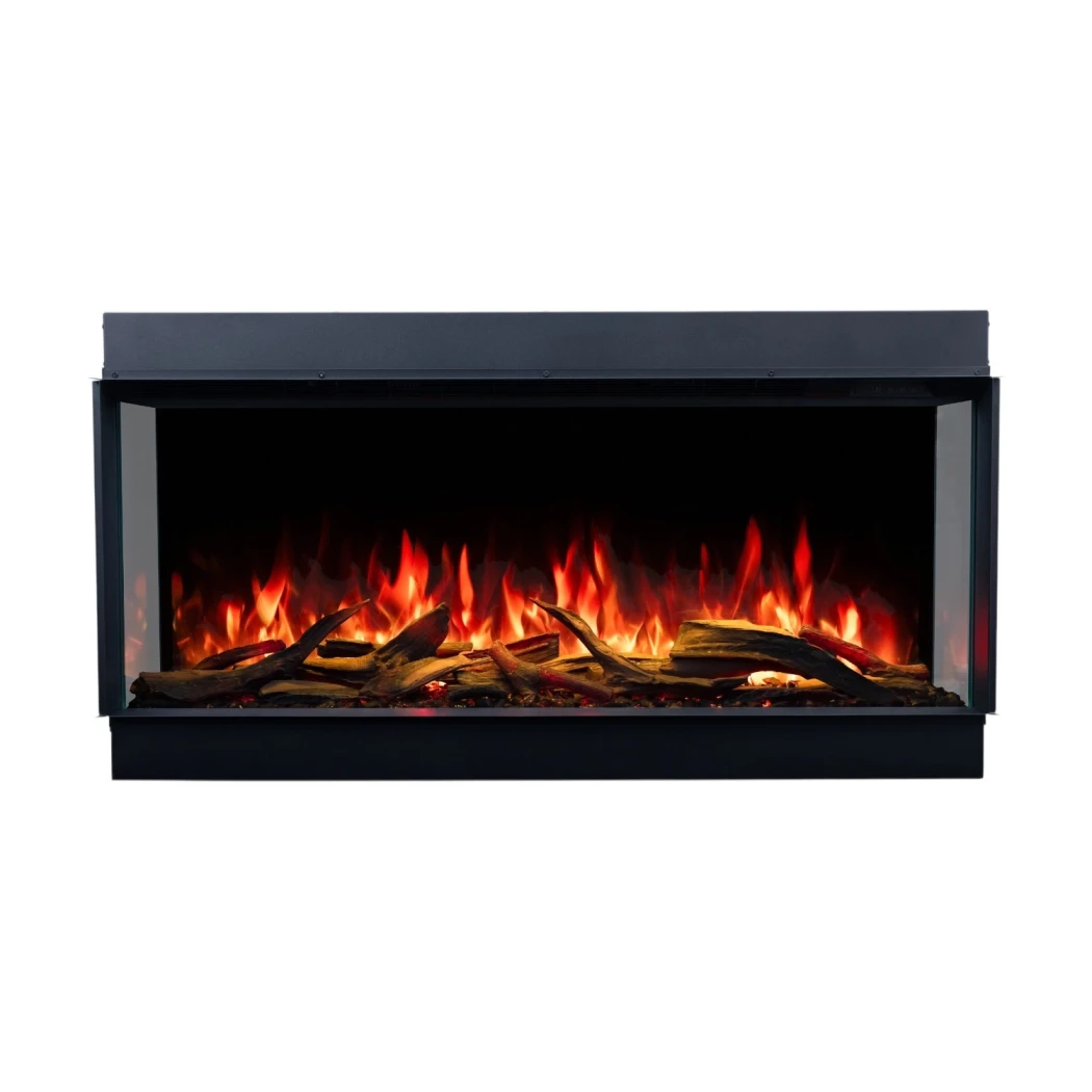 Aflamo Superb 3D 140 Elektrokamin – 3-seitiger Einbau, LED-Flamme, 15 Farben, 1,5 kW Wärme