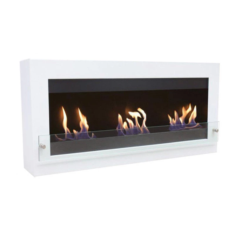 Großer Bio-Wandkamin - Weiß | ScandiFlames | Bioethanol Wandkamin | Weiß