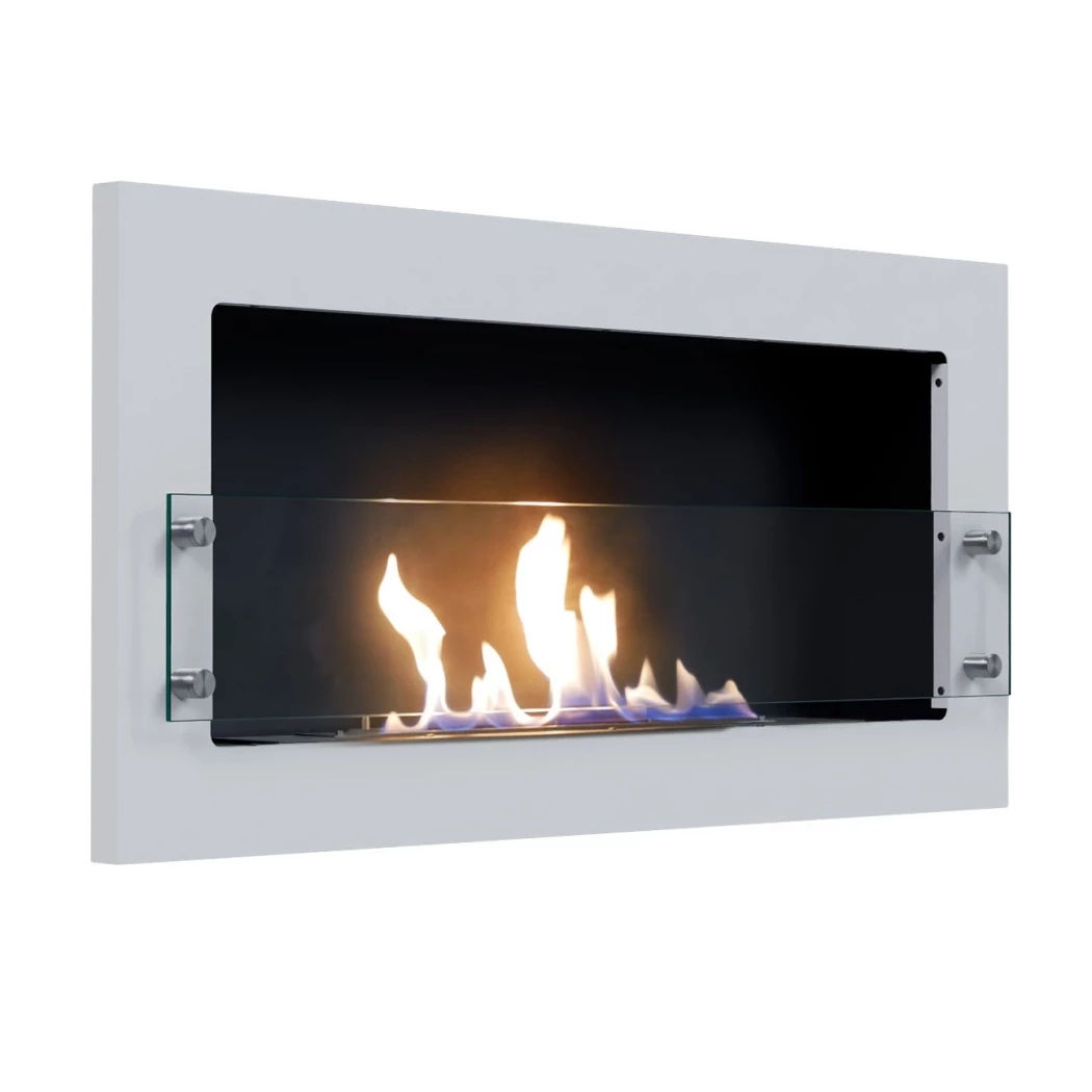 Texas - Weißer Wandkamin | ScandiFlames | Bioethanol Wandkamin | Weiß