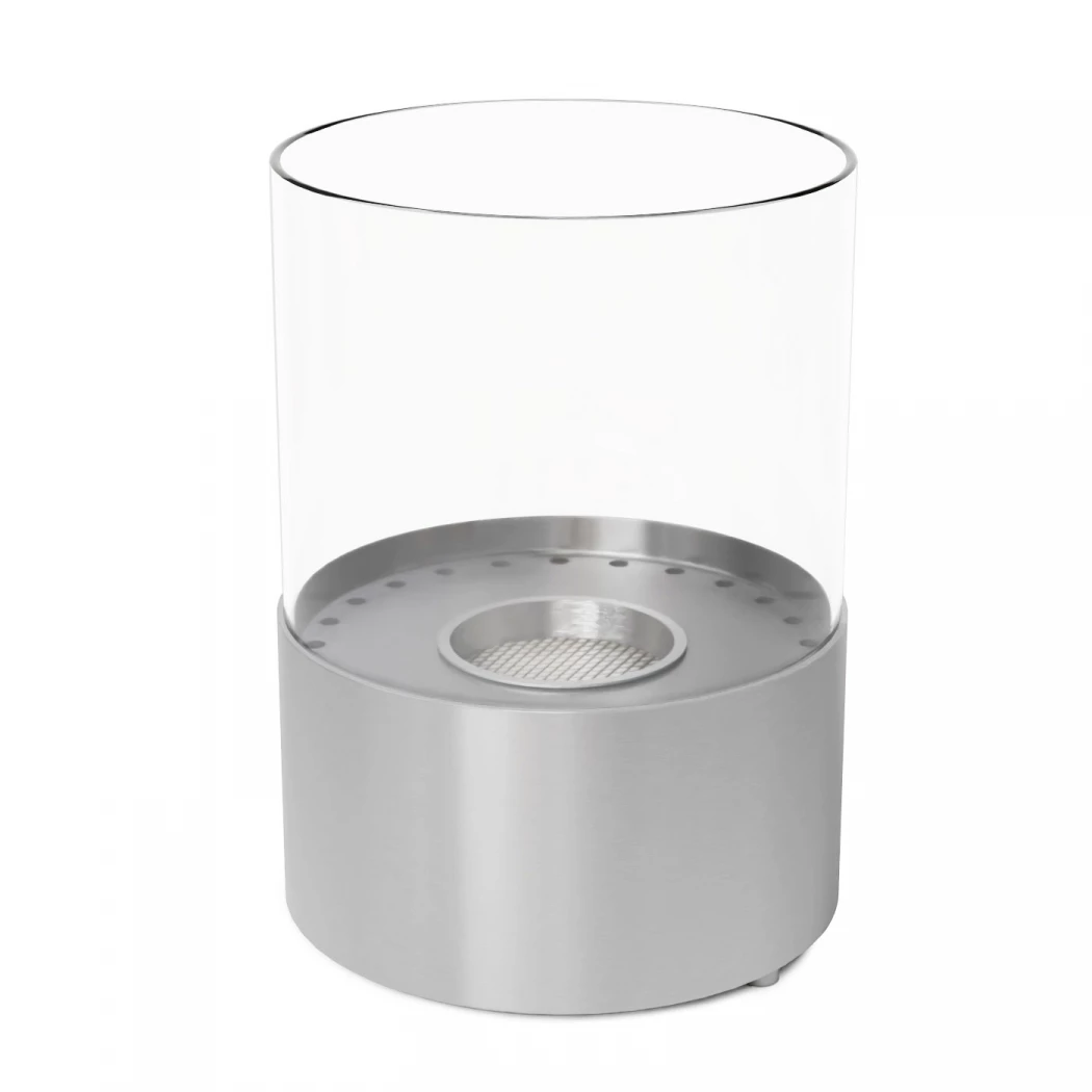 ScandiFlames runder Ethanol Tischkamin aus Stahl