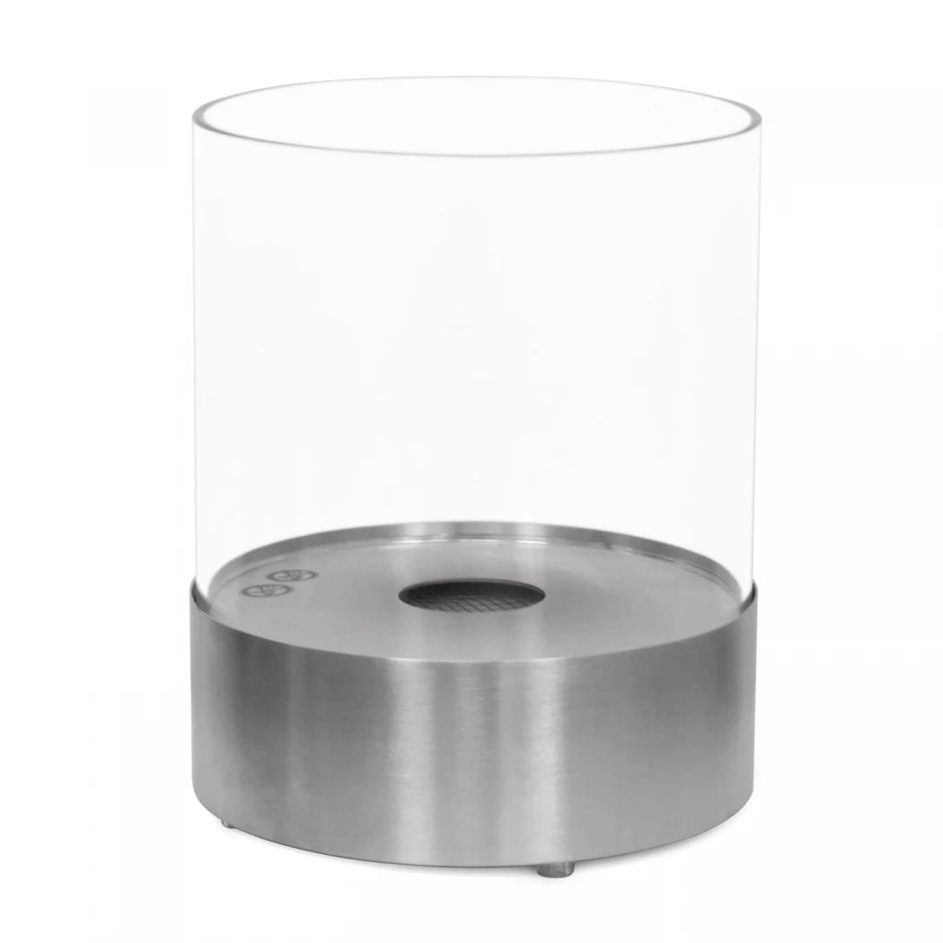 ScandiFlames Runder Tisch-Bioethanol-Kamin - Southwark Stahl