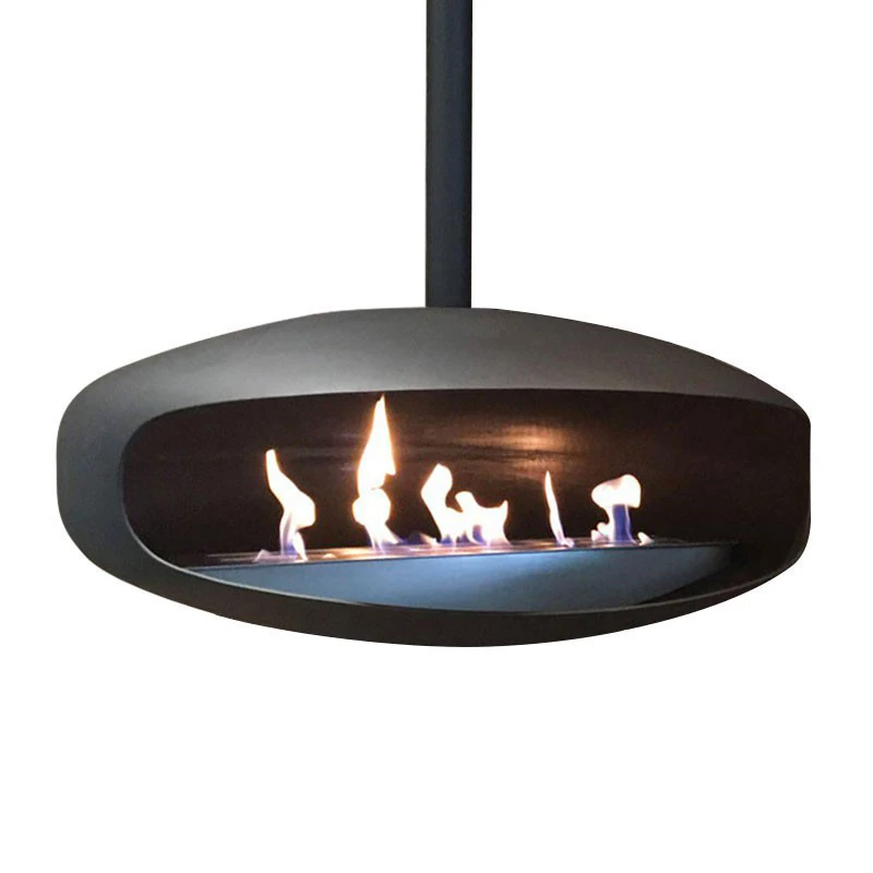 Hein & Haugaard - Gigas-100 Decken-Bio-Kamin - Bis zu 7,5 Stunden Brenndauer - Handgefertigtes dänisches Design - 100% Kupfer