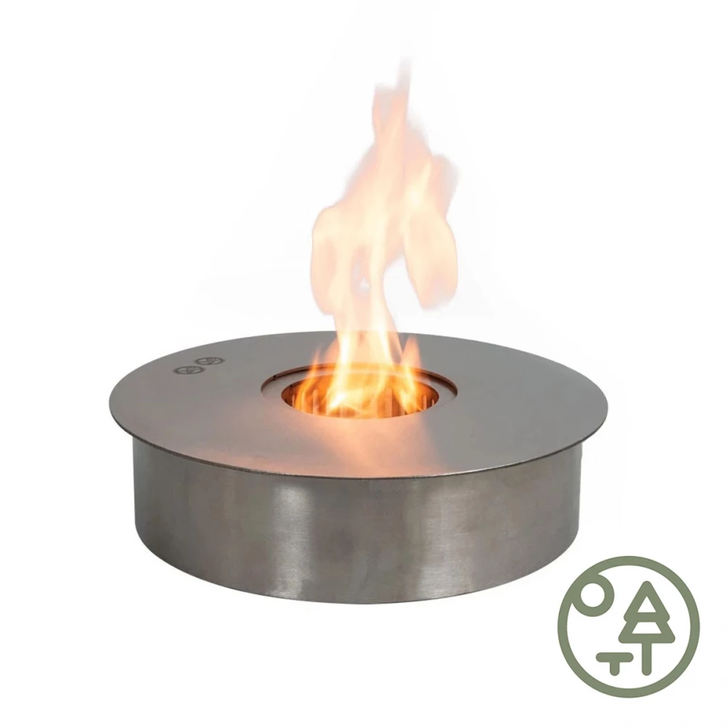 Großer runder Ethanol Brenner Outdoor | ScandiFlames | Runder manueller Ethanol Brenner | Stahl
