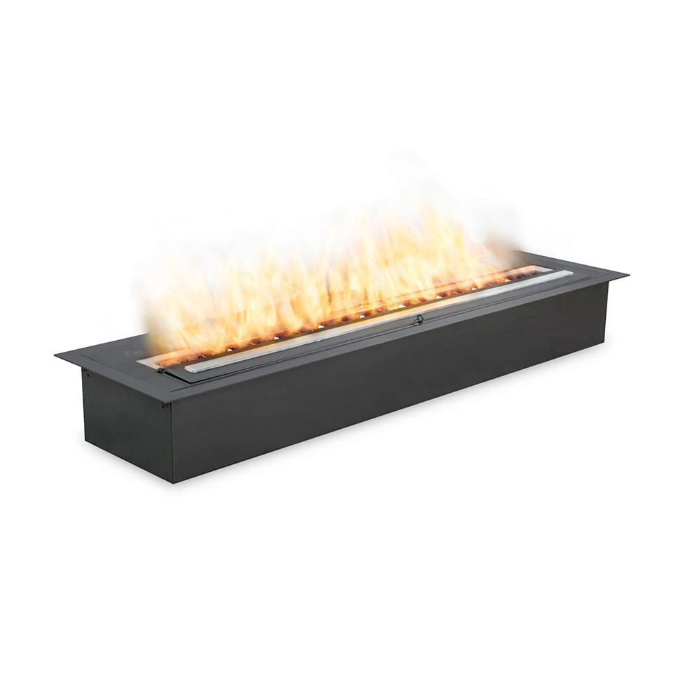XL900 Bioethanol Brenner | EcoSmart Fire | Manueller Bioethanol Brenner | Schwarz , Rostfreier Stahl