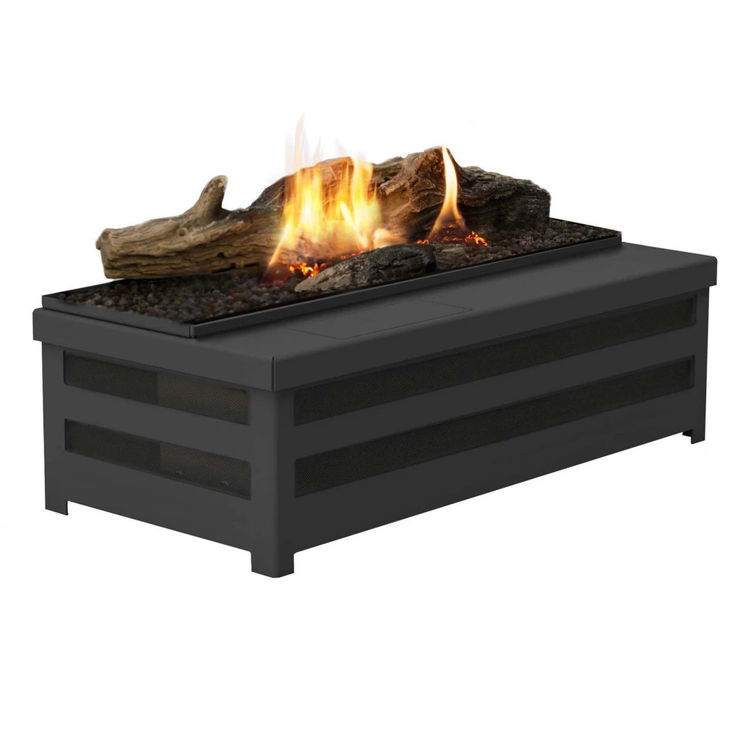 Basket Fire Logs | Planika Fires | Einsatz für bestehenden Kamin | Schwarz