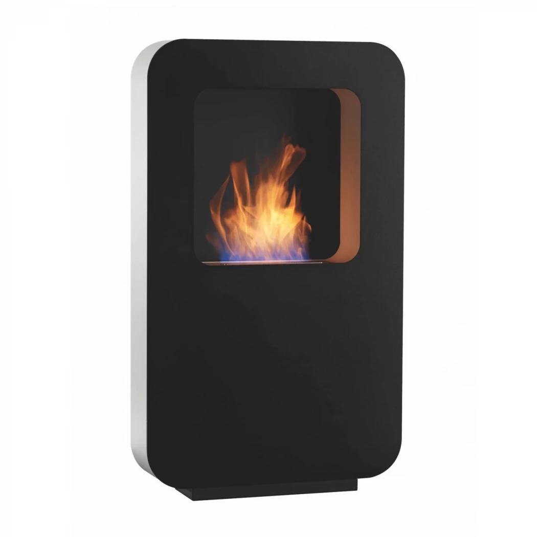 Safretti Curva XL - Schwarz | Safretti | Freistehender Ethanol Kamin | Weiß , Schwarz