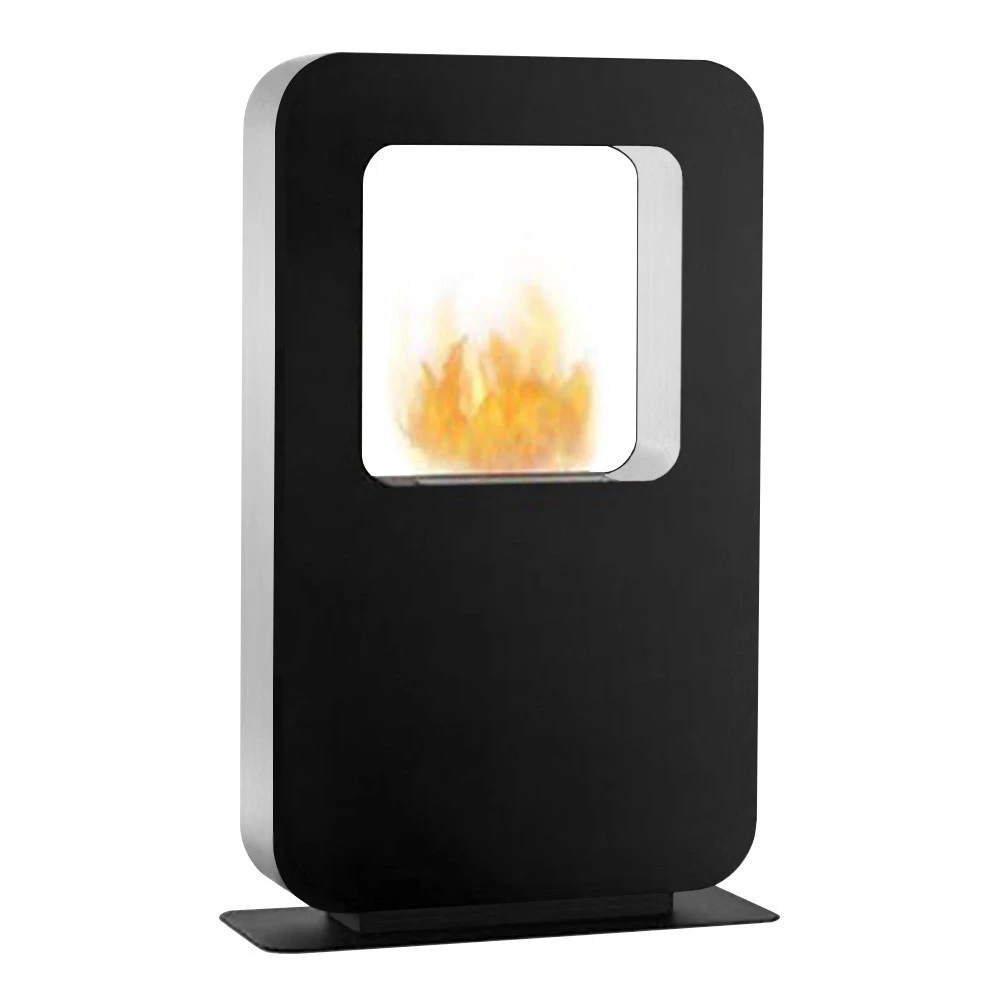 Safretti Curva XT - Schwarz | Safretti | Freistehender Ethanol Kamin | Weiß , Schwarz