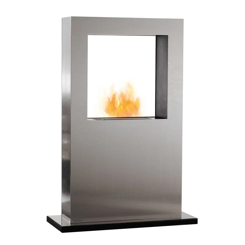 Safretti Cubico XT | Safretti | Freistehender Ethanol Kamin | Gebürsteter Stahl