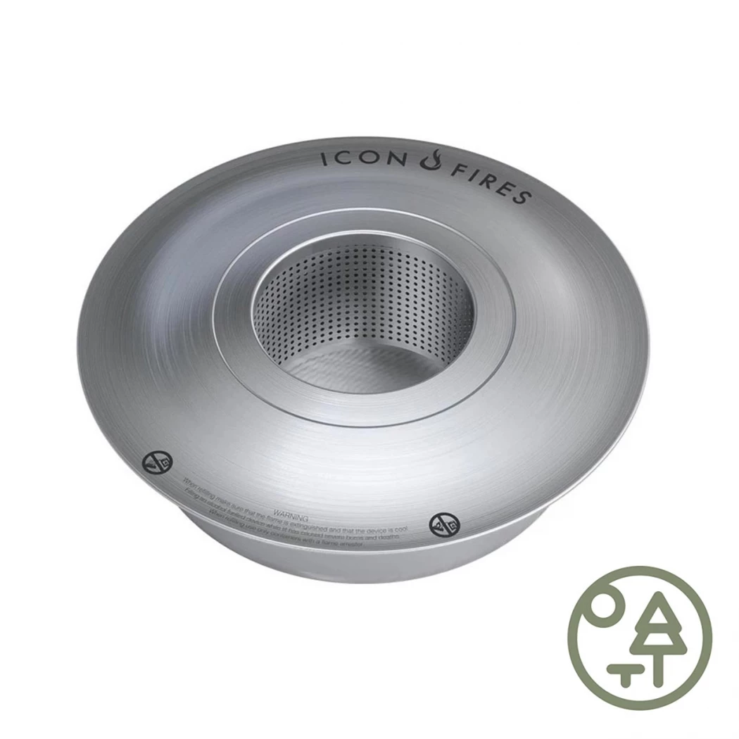 Icon Fires runder Brenner | Icon Fires | Manueller Bioethanol Brenner | Rostfreier Stahl