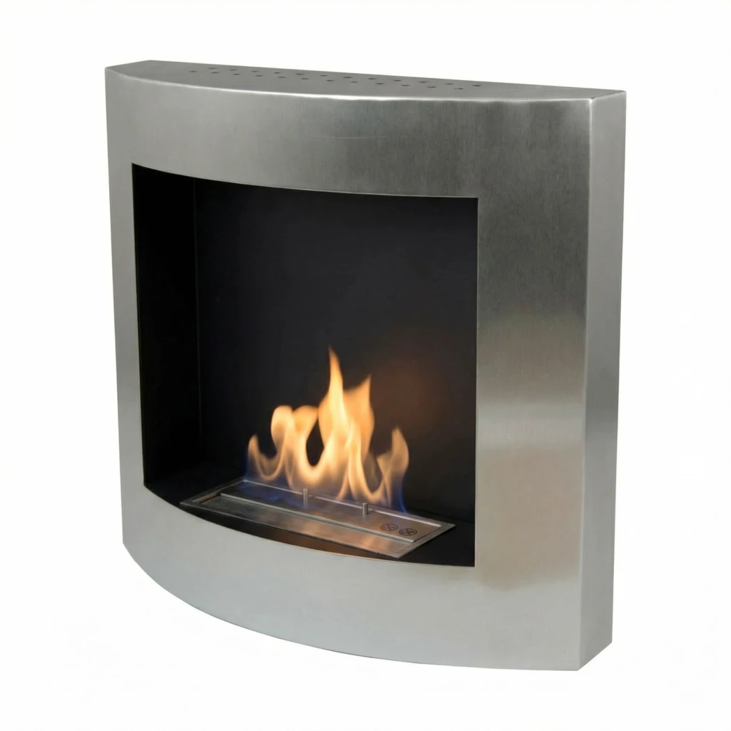Bio-Wandkamin - Rostfreiem Stahl ScandiFlames | Bioethanol-kamin-shop.de | Bioethanol Wandkamin