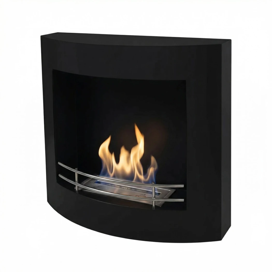 Bio-Wandkamin – Schwarz | Bioethanol-kamin-shop.de