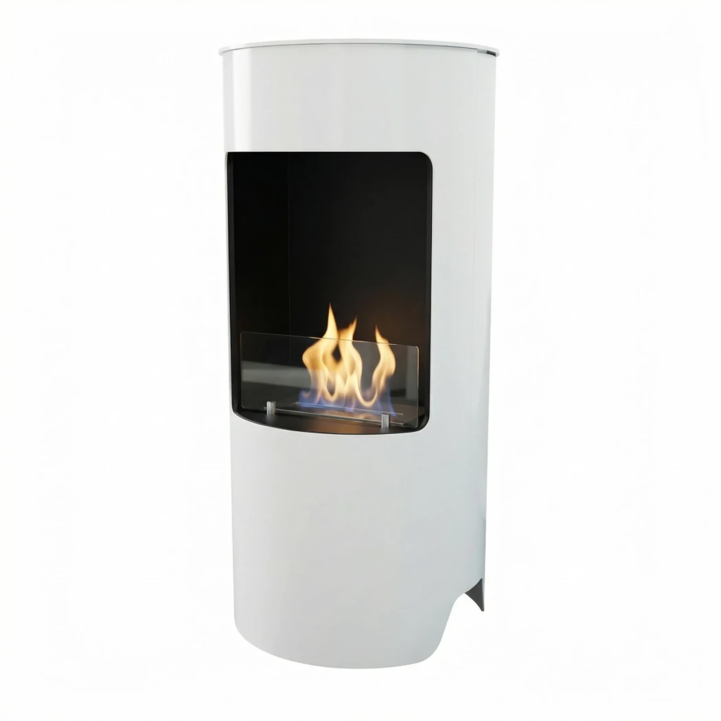 Montgomery Weiß - Offener Bioethanol-Kamin von Scandiflames - im Ofen-Look