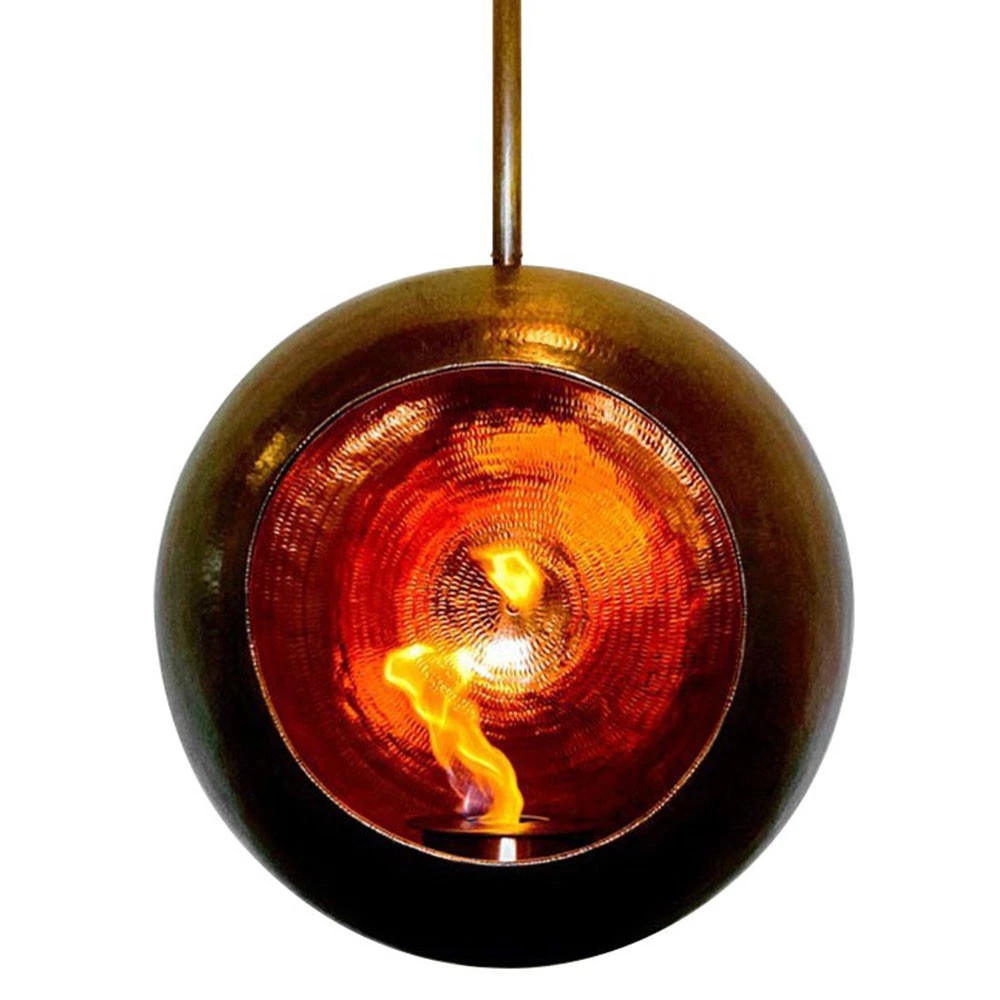 Venus Ethanol Deckenkamin | Hein & Haugaard | Ethanol Hängekamin | Kupfer