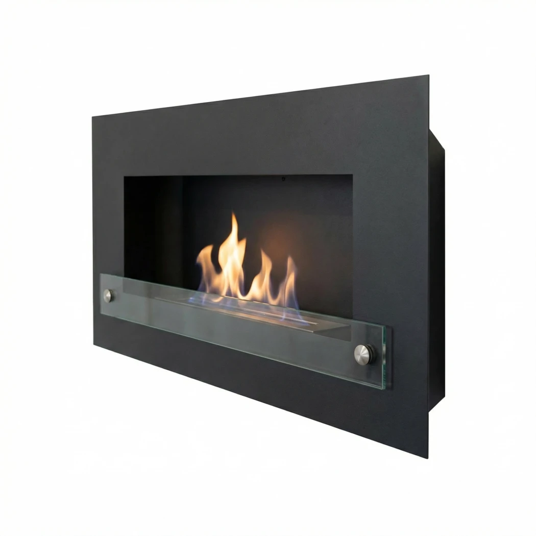 Monima Duo - Schwarz | Nordlys Denmark | Bioethanol Wandkamin | Schwarz
