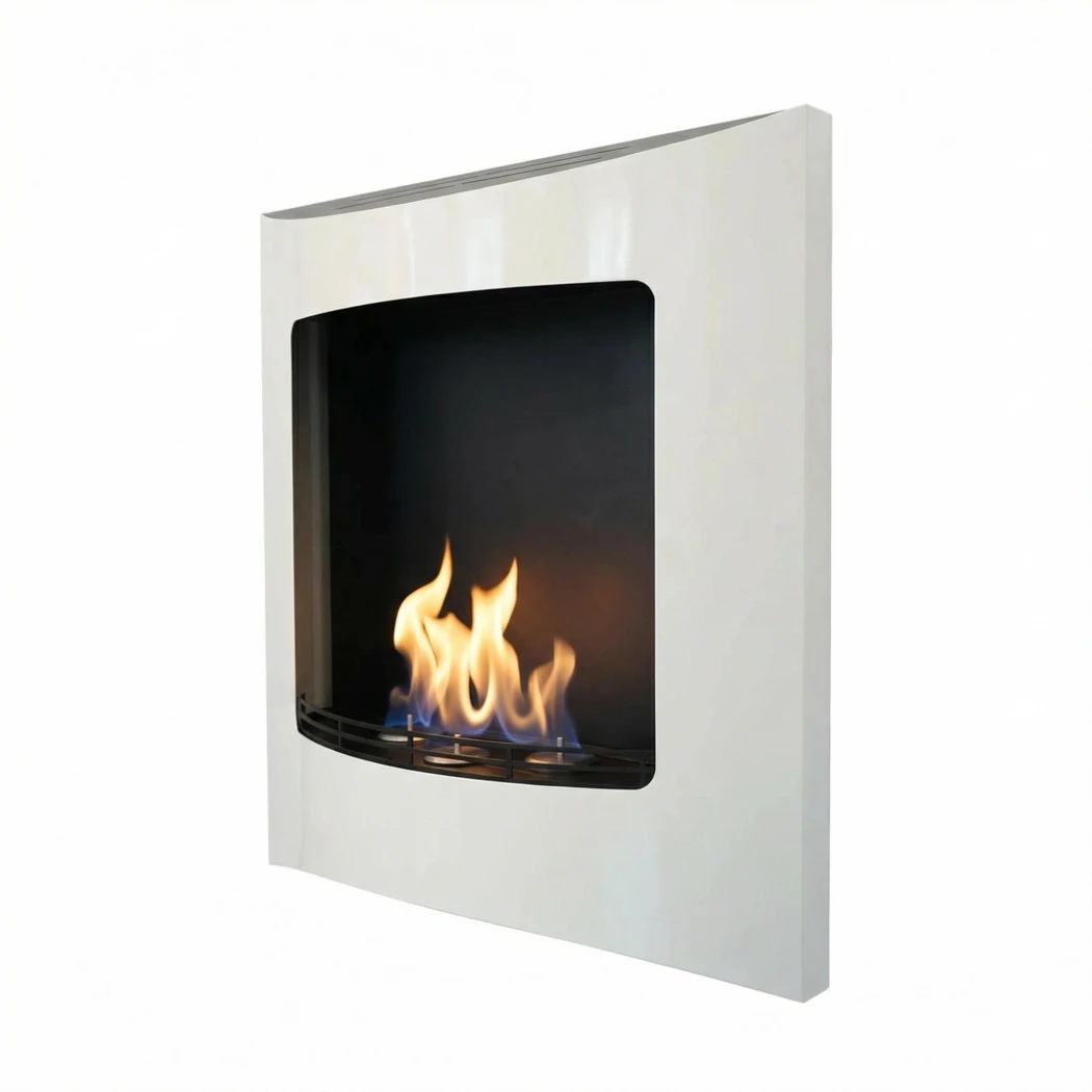 Retra Trio - Weiß | Nordlys Denmark | Bioethanol Wandkamin | Weiß