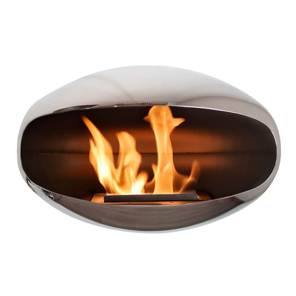 Cocoon Shell - polierter Stahl | Bioethanol-kamin-shop.de