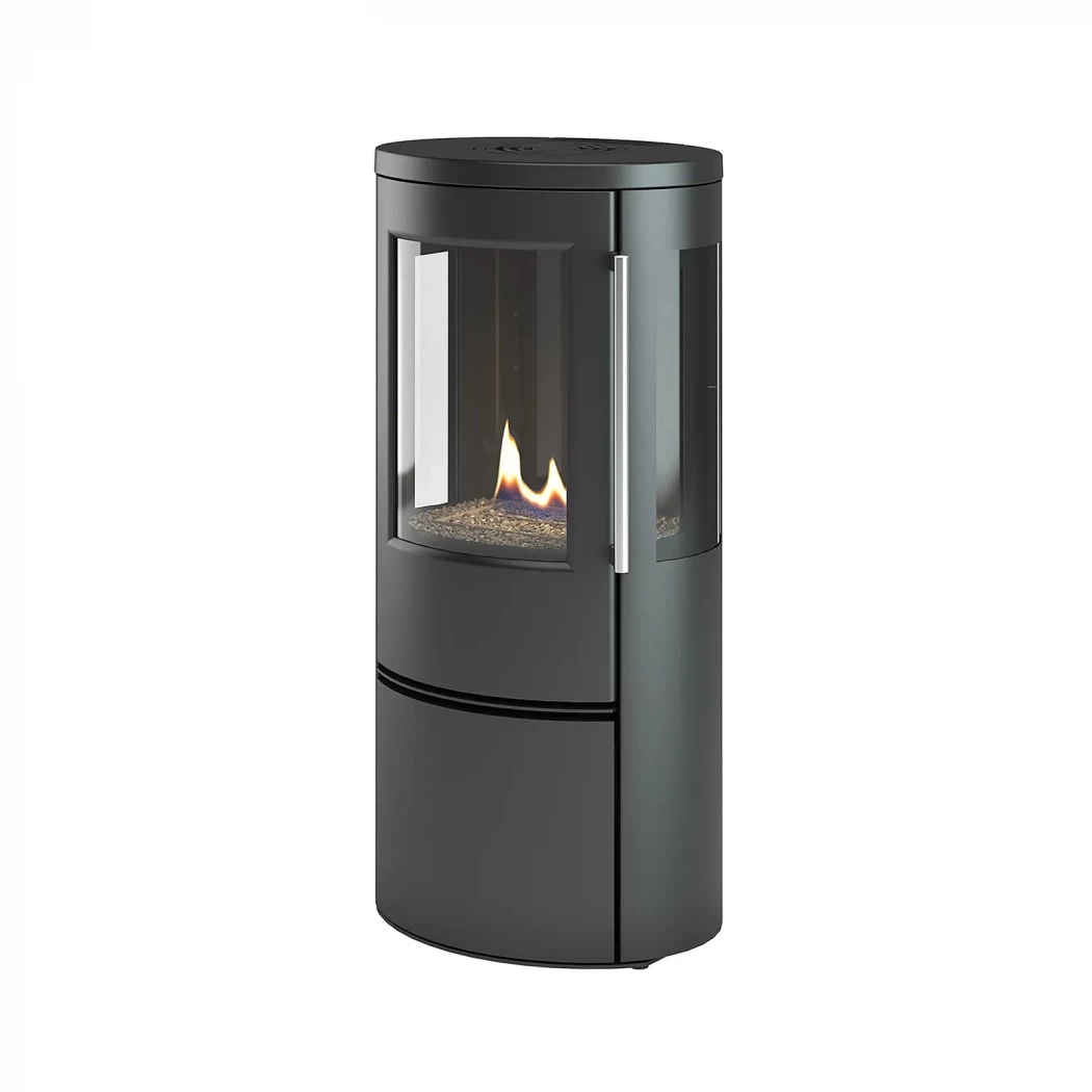 Freistehender Biotronic 23RG Bio-Kamin | Termatech | Freistehender Ethanol Kamin | Schwarz
