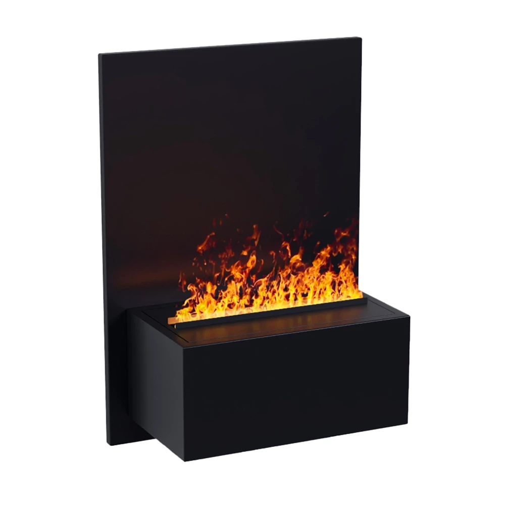 Brekke Wasserdampfkamin in Schwarz - Opti-Myst Kamin von ScandiFlames Electric - Mit Dimplex Kassette 400 Wasserdampf Feuerbox