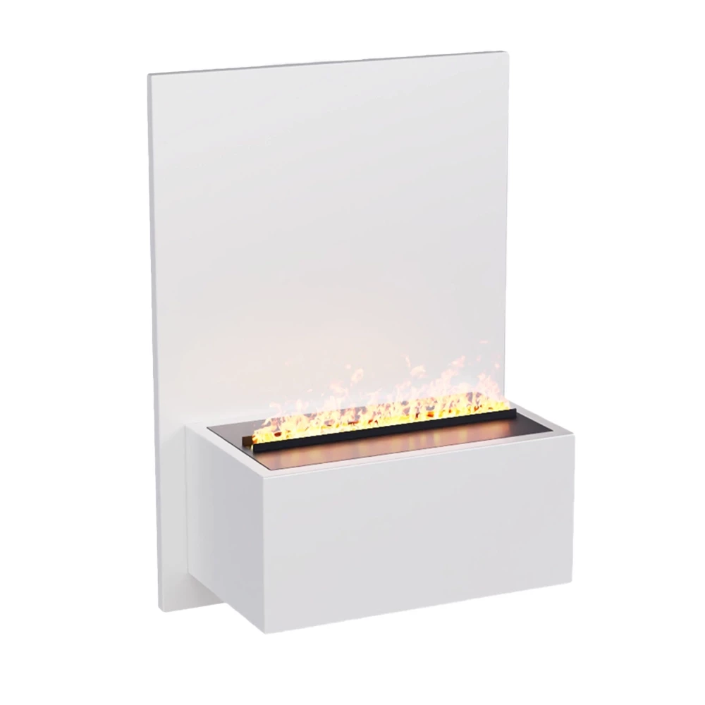 Brekke Weißer Wasserdampfkamin - Opti-Myst Kamin von ScandiFlames Electric- Mit Dimplex Kassette 400 Wasserdampfbox