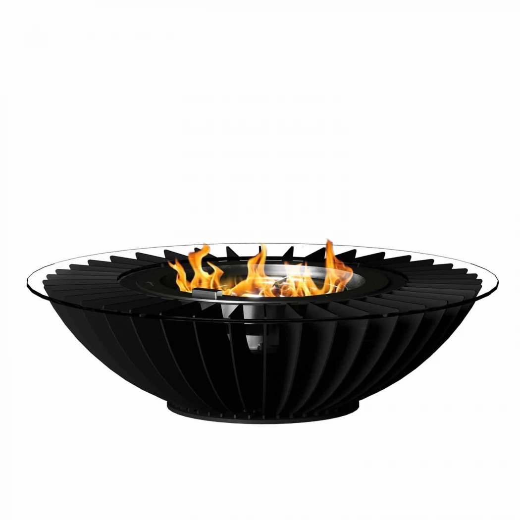 Cosmo Gasheizer – Schwarz | GlammFire | Outdoor Feuerschale | Schwarz