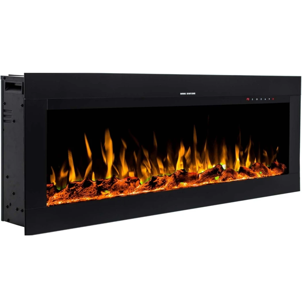 Aflamo Diamond 152 cm Elektrischer Kamin | | Elektro Wandkamin , Elektro Kamineinsatz Frontöffnung | Schwarz