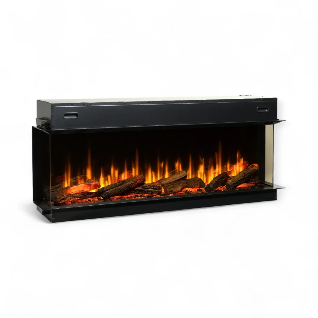 Ignite Ultra 60 | Dimplex | 3-seitiger Elektro Einbaukamin , Elektro Kamineinsatz Frontöffnung , Elektro Tunnel Einbaukamin | Schwarz