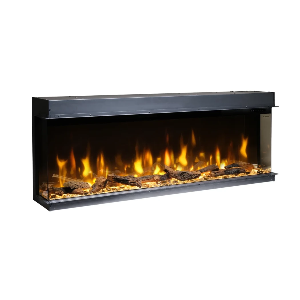 Ignite Bold 60 - 124 cm Elektro Einbaukamin | Dimplex | Elektro Tunnel Einbaukamin , 3-seitiger Elektro Einbaukamin , Elektro Kamineinsatz 