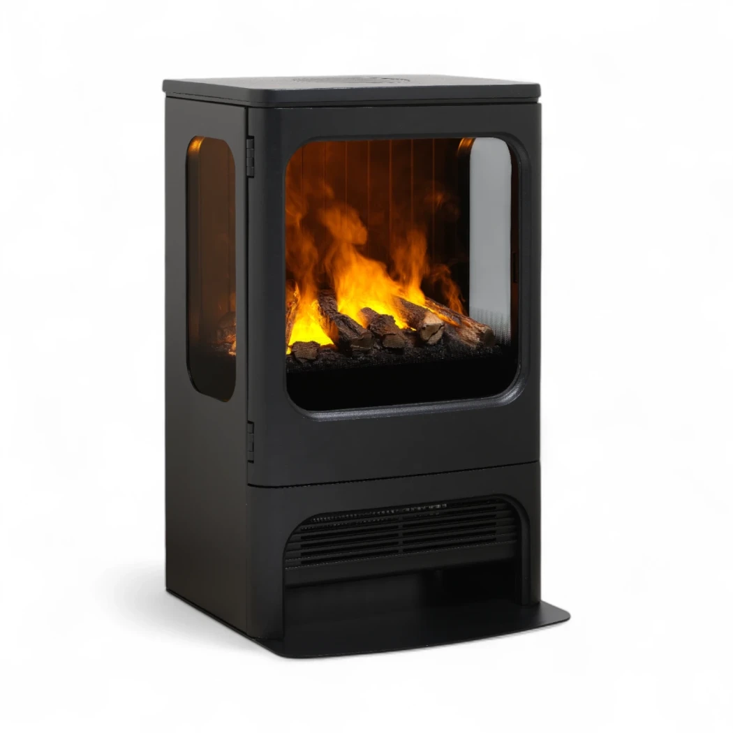 Dimplex Mapleton 80 Freistehender Wasserdampfeinsatz – 3-seitiges Glas, Gusseisen, Optimyst Flammeneffekt