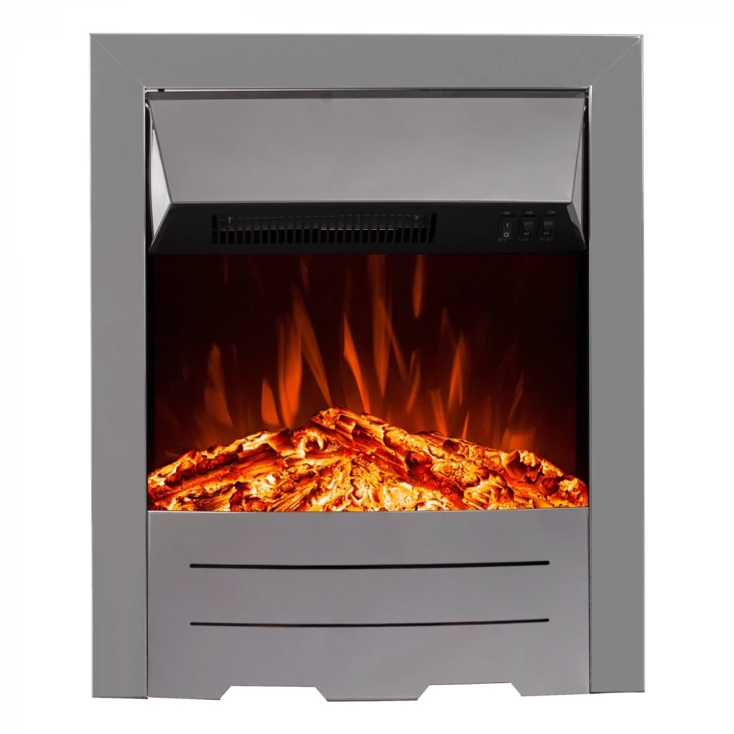 Dorset Elektro-Kamineinsatz | | Einsatz für bestehenden Kamin , Elektro Kamineinsatz Frontöffnung | Silber