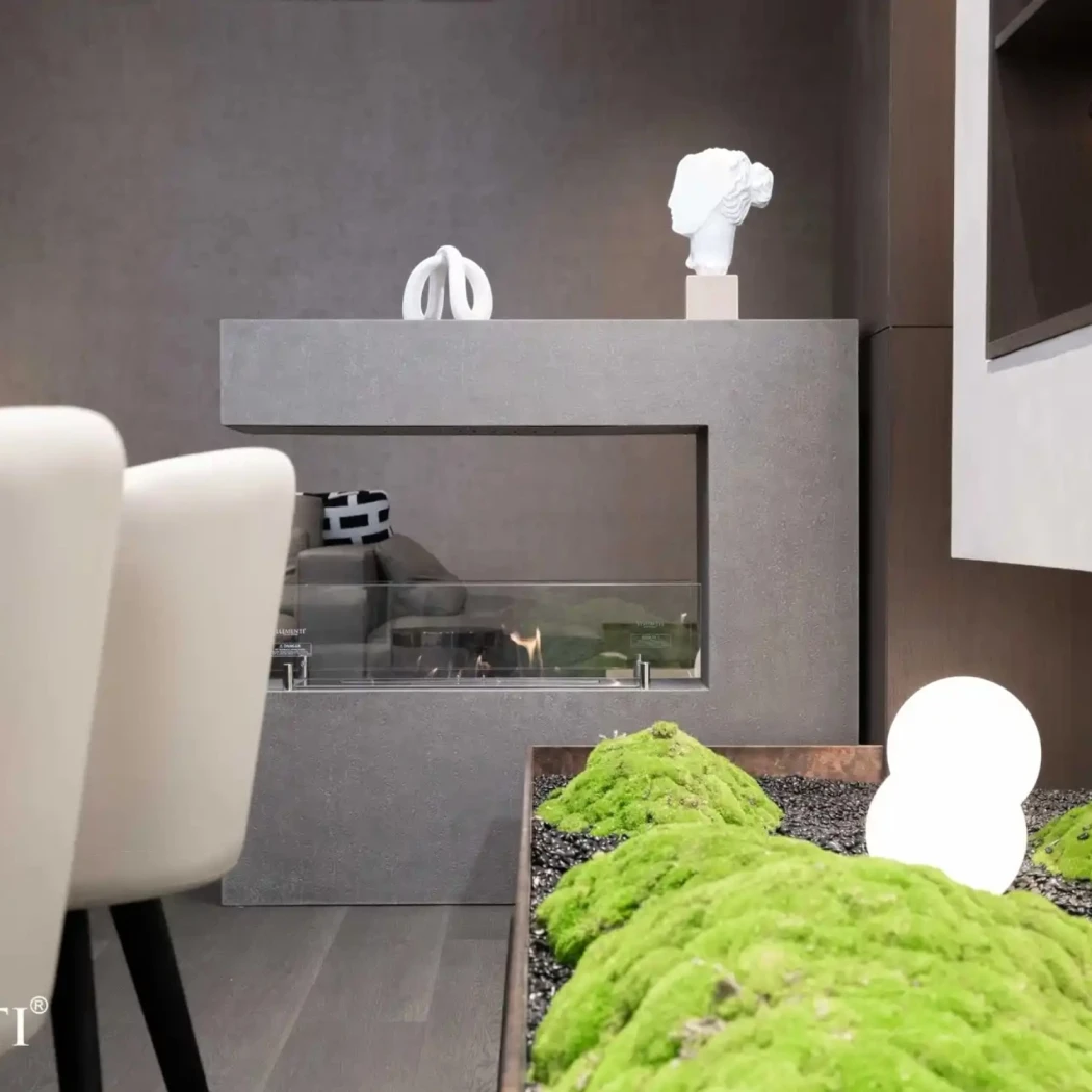 Rotterdam Bioethanol Kamin – Space Grey | Elementi Fires | Freistehender Ethanol Kamin | Grau