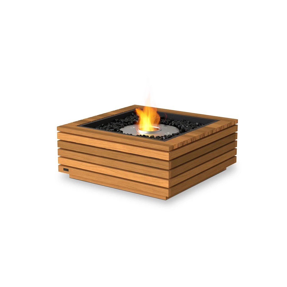 Base 30 Ethanol Feuertisch | EcoSmart Fire | Table with bioethanol fireplaec | Weiß , Teak , Grau , Schwarz