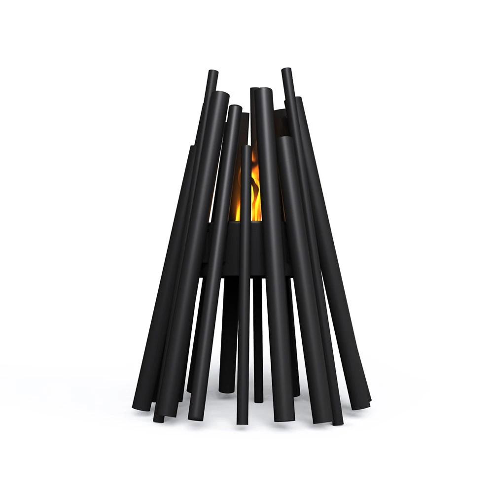 Stix 8 Outdoor Ethanol Kamin | EcoSmart Fire | Outdoor bioethanol firepalce | Schwarz