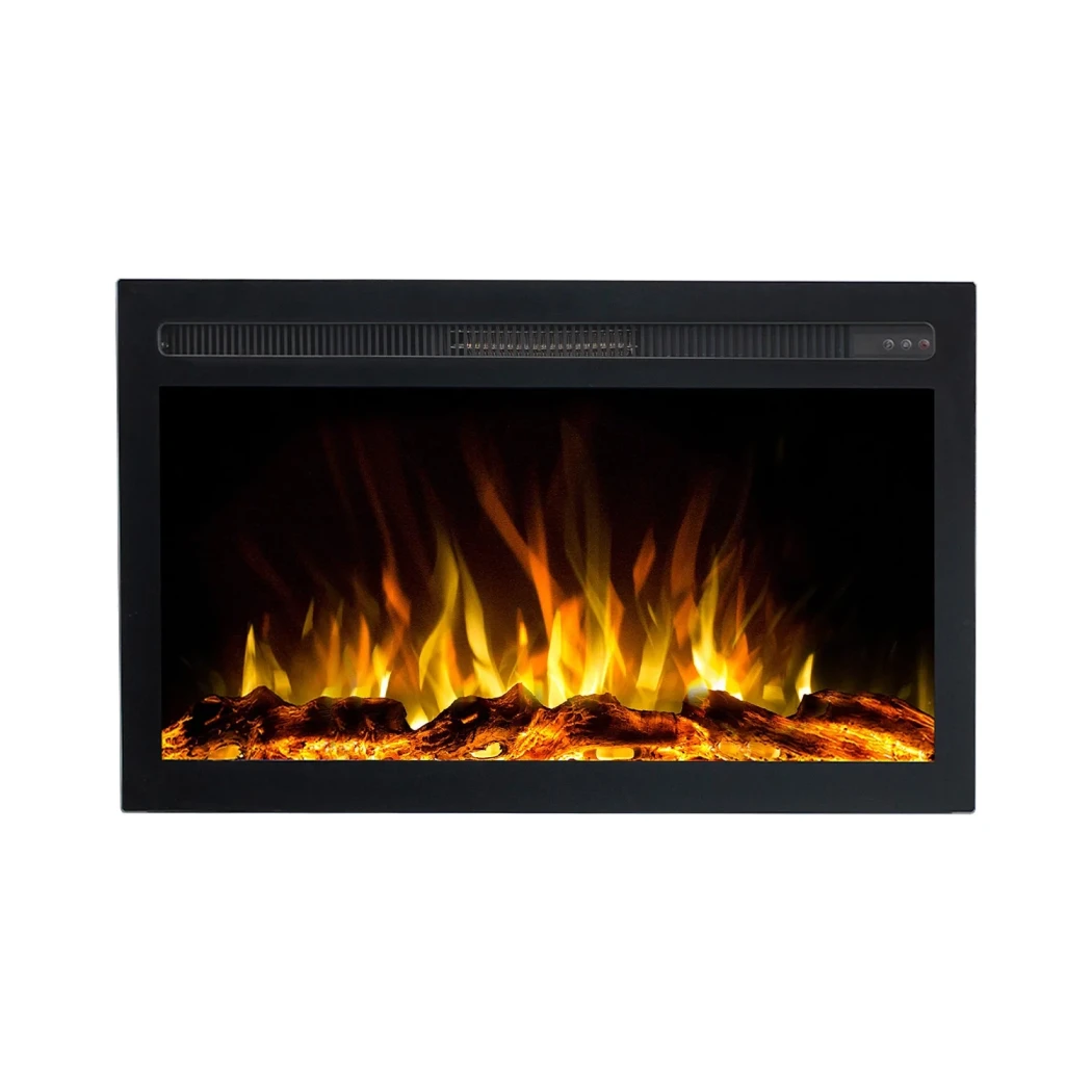 Infinity Elektrokamin 81 cm Einsatz - Emotionflame - eingebauter Kamin - sicheres Indoorfeuer - ferngesteuert - 750W - 1500W