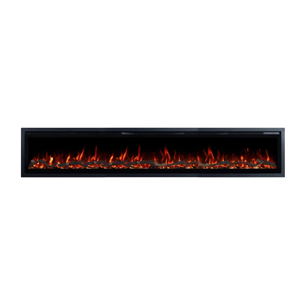 Regal 182 | Schlanker & Moderner Elektrischer Kamin | Emotion Flame | 900W / 1800W | Knistern | App-Steuerung | Anpassbare Flammenfarben | Wandmontage