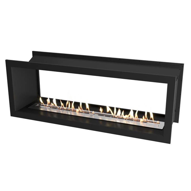 Icon Slimline Einbaukamin FBDS1650 Schwarz | Icon Fires | Ethanol Tunnel Einbaukamin | Schwarz