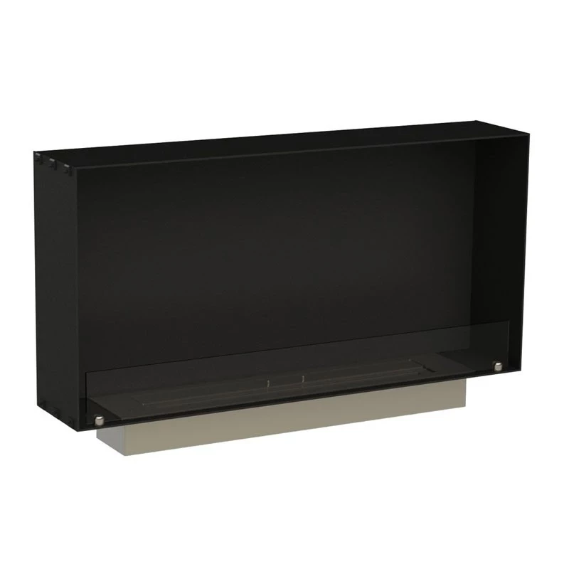 Foco One 1000 Slim - Einseitiger Bioethanol Einbaukamin - Schlanke 20cm Tiefe - Elegantes und platzsparendes Design