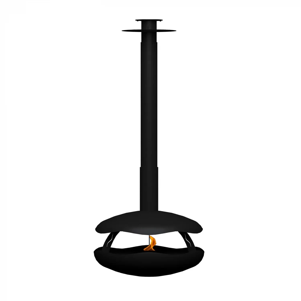 Perola Plus - Schwarz Titan | GlammFire | Ethanol Hängekamin | Schwarz