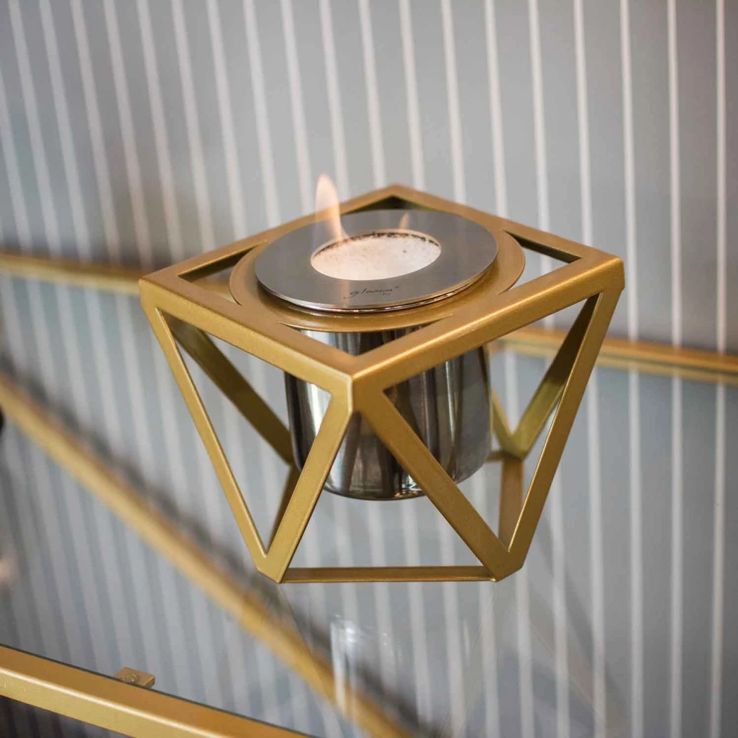 Alquimia – Gold | GlammFire | Bioethanol Tischkamin | Gold