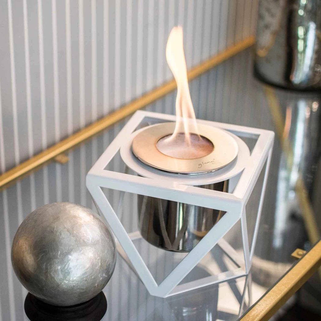 Alquimia – Weiß | GlammFire | Bioethanol Tischkamin | Weiß