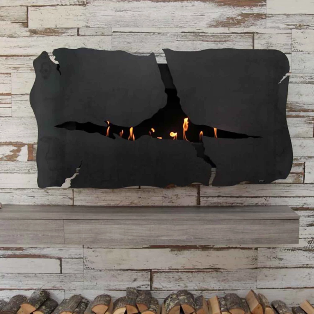 Apollo IV – Schwarz | GlammFire | Bioethanol Wandkamin | Schwarz