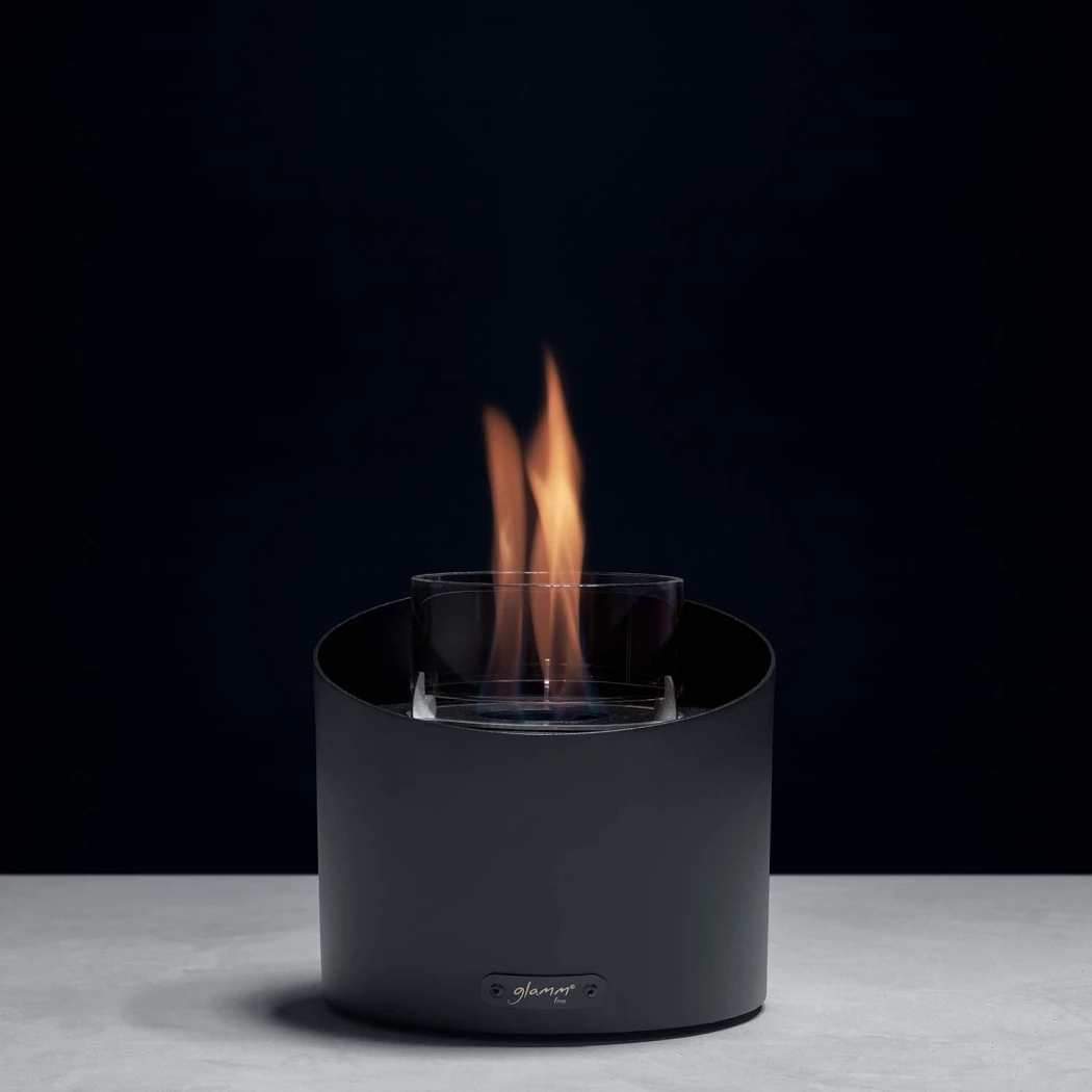 Contour Tischkamin – Schwarz | GlammFire | Bioethanol Tischkamin | Schwarz