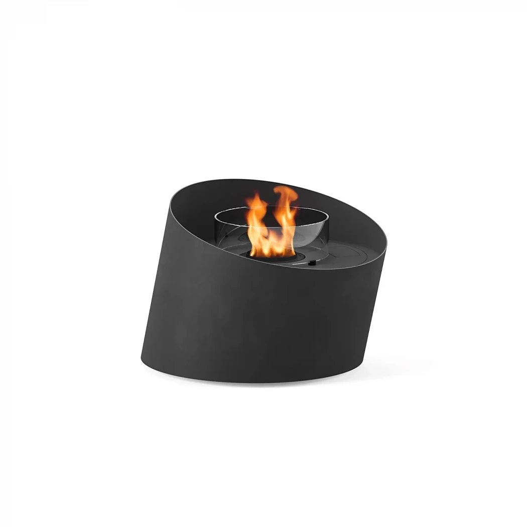 Contour - Schwarz | GlammFire | Freistehender Ethanol Kamin | Schwarz