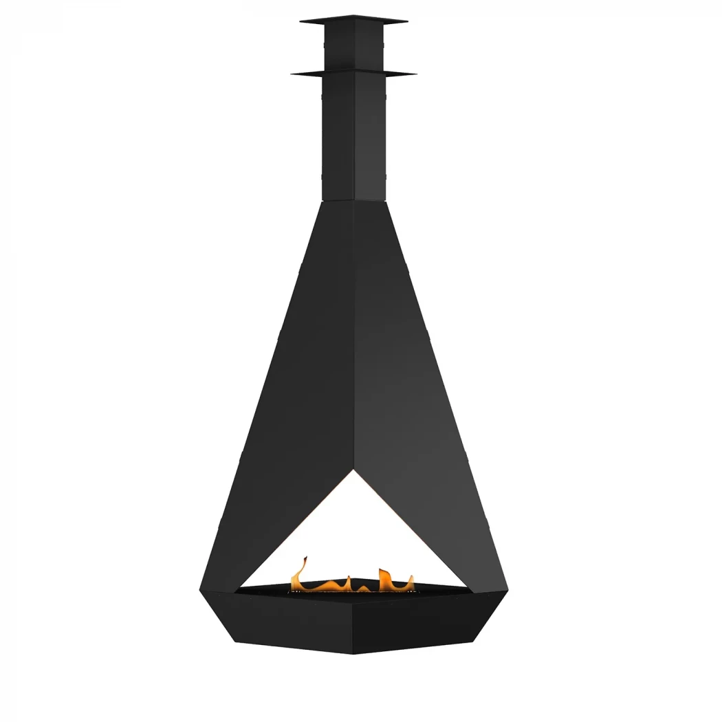 Eudoxus - Schwarz | GlammFire | Ethanol Hängekamin | Schwarz